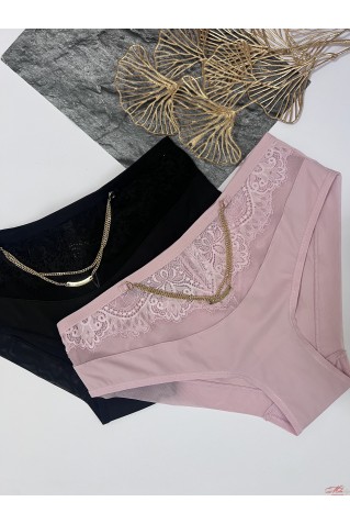 Трусики сліпи з мікрофібри, мережива та мікросіточки Lanny Mode 51499